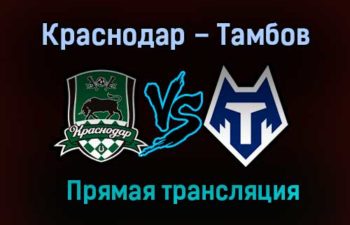 Краснодар – Тамбов прямая трансляция 21 ноября 2020 года