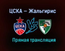 Баскетбол ЦСКА — Жальгирис прямая трансляция 13 января 2021 года