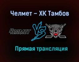 Челмет – ХК Тамбов прямая трансляция 17 января 2021 года