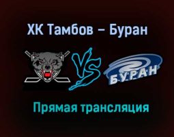 ХК Тамбов – Буран прямая трансляция 26 января 2021 года