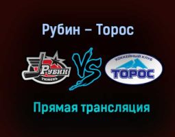 Рубин – Торос прямая трансляция 27 января 2021 года