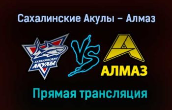 Сахалинские Акулы – Алмаз прямая трансляция 29 января 2021 года