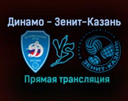 Волейбол Динамо — Зенит-Казань прямая трансляция 15 января 2021 года