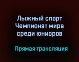 Лыжный спорт Чемпионат мира среди юниоров прямая трансляция 13 февраля 2021 года