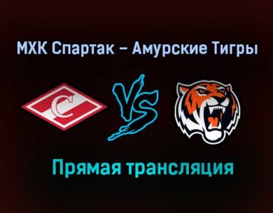 МХК Спартак – Амурские Тигры прямая трансляция 2 февраля 2021 года