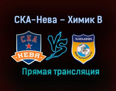 СКА-Нева – Химик В прямая трансляция 3 февраля 2021 года