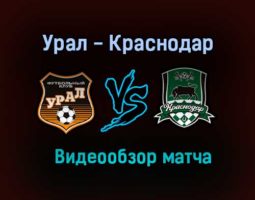 Урал — Краснодар видео обзор матча 25 июля 2021 года