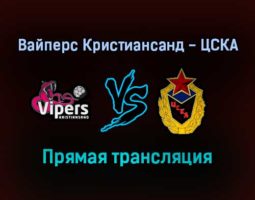 Гандбол Вайперс Кристиансанд — ЦСКА прямая трансляция 23 октября 2021 года