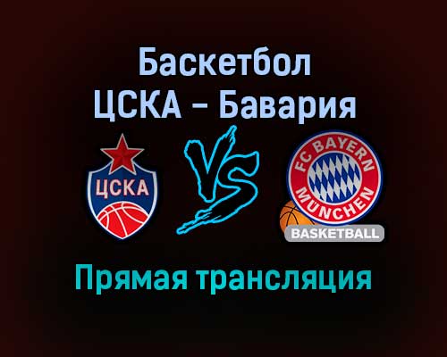 Баскетбол ЦСКА — Бавария прямая трансляция 25 ноября 2021 года