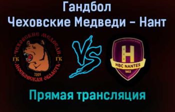 Гандбол Чеховские Медведи — Нант прямая трансляция 23 ноября 2021 года