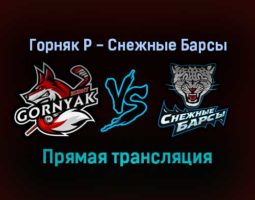 Горняк Р — Снежные Барсы прямая трансляция 23 ноября 2021 год