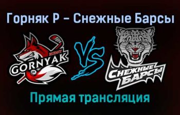Горняк Р — Снежные Барсы прямая трансляция 24 ноября 2021 года