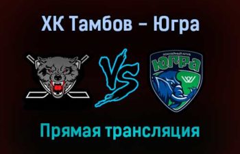 ХК Тамбов — Югра прямая трансляция 23 ноября 2021 года