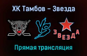 ХК Тамбов — Звезда прямая трансляция 19 ноября 2021 года