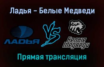 Ладья — Белые Медведи прямая трансляция 20 ноября 2021 года