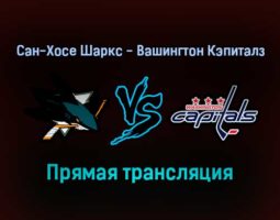 Сан-Хосе Шаркс — Вашингтон Кэпиталз прямая трансляция 21 ноября 2021 года