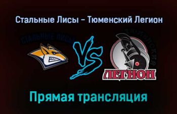 Стальные Лисы — Тюменский Легион прямая трансляция 9 ноября 2021 года