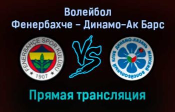 Волейбол Фенербахче — Динамо-Ак Барс прямая трансляция 25 ноября 2021 года