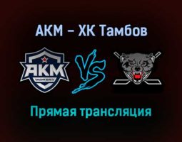 АКМ — ХК Тамбов прямая трансляция 21 декабря 2021 года