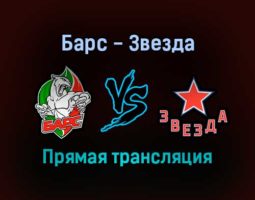 Барс — Звезда прямая трансляция 13 декабря 2021 года