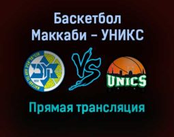 Баскетбол Маккаби — УНИКС прямая трансляция 9 декабря 2021 года