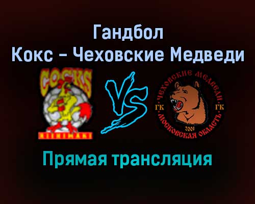 Гандбол Кокс — Чеховские Медведи прямая трансляция 7 декабря 2021 года
