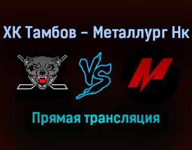 ХК Тамбов — Металлург Нк прямая трансляция 14 декабря 2021 года