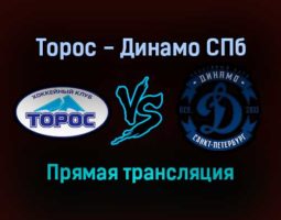 Торос — Динамо СПб прямая трансляция 21 декабря 2021 года