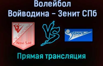 Волейбол Войводина — Зенит СПб прямая трансляция 15 декабря 2021 года