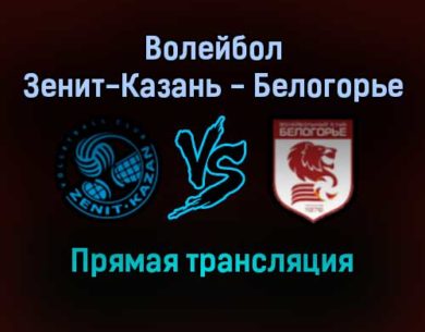 Волейбол Зенит-Казань — Белогорье прямая трансляция 19 декабря 2021 года