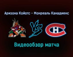Аризона Койотс — Монреаль Канадиенс прямая трансляция 18 января 2022 года