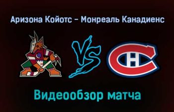 Аризона Койотс — Монреаль Канадиенс прямая трансляция 18 января 2022 года