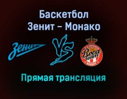Баскетбол Зенит — Монако прямая трансляция 20 января 2022 года