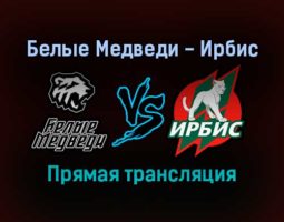 Белые Медведи — Ирбис прямая трансляция 4 января 2022 года