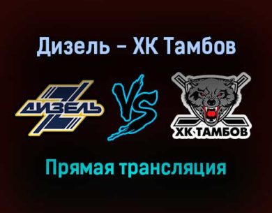 Дизель — ХК Тамбов прямая трансляция 14 января 2022 года