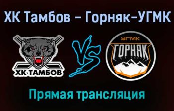 ХК Тамбов — Горняк-УГМК прямая трансляция 19 января 2022 года