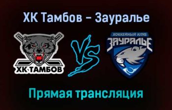 ХК Тамбов — Зауралье прямая трансляция 21 января 2022 года