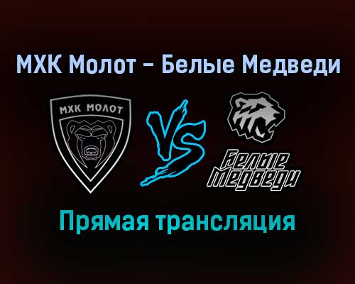 МХК Молот — Белые Медведи прямая трансляция 11 января 2022 года МХК Молот — Белые Медведи прямая трансляция 11 января 2022 года