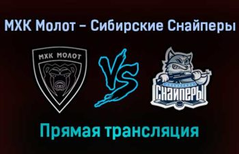МХК Молот — Сибирские Снайперы прямая трансляция 23 января 2022