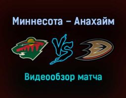 Миннесота Уайлд — Анахайм Дакс 15 января 2022 года обзор матча