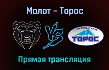 Молот — Торос прямая трансляция 5 января 2022 года