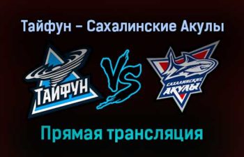 Тайфун — Сахалинские Акулы прямая трансляция 5 января 2022 года