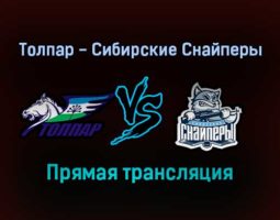 Толпар — Сибирские Снайперы прямая трансляция 28 января 2022 года