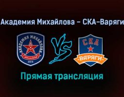 Академия Михайлова — СКА-Варяги прямая трансляция 1 февраля 2022 года