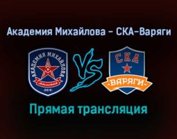 Академия Михайлова — СКА-Варяги прямая трансляция 2 февраля 2022 года