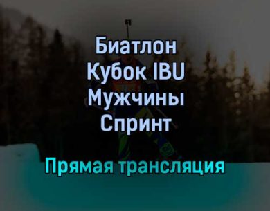 Биатлон Кубок IBU Мужчины Спринт прямая трансляция 5 февраля 2022 года