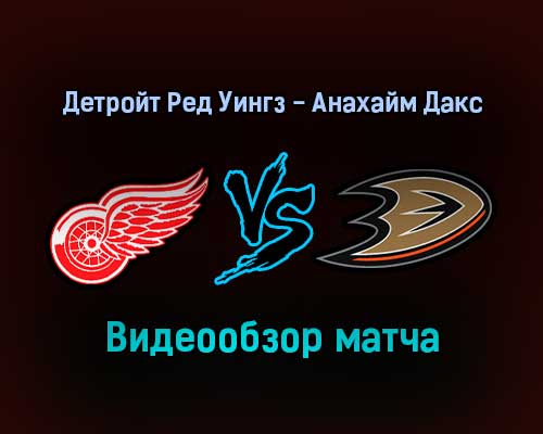 Детройт Ред Уингз — Анахайм Дакс обзор матча 1 февраля 2022 года Детройт Ред Уингз — Анахайм Дакс обзор матча 1 февраля 2022 года