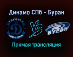 Динамо СПб — Буран прямая трансляция 2 февраля 2022 года