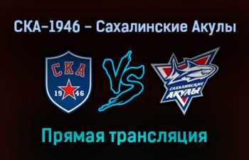 СКА-1946 — Сахалинские Акулы прямая трансляция 3 февраля 2022 года