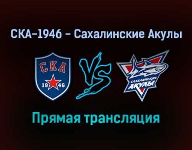 СКА-1946 — Сахалинские Акулы прямая трансляция 3 февраля 2022 года